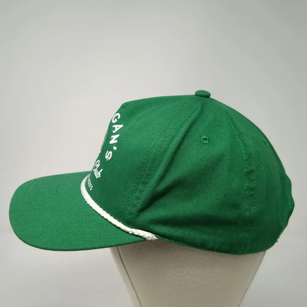 Mighty Fine 5 Panel Green One Size Mulligan's Golf Club Rope Snapback Hat Cotton